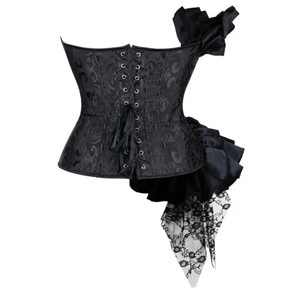 Ruffled Strapless Corset Top - Image 3