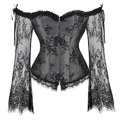 Off-shoulder Lace Corset Tops - Image 3