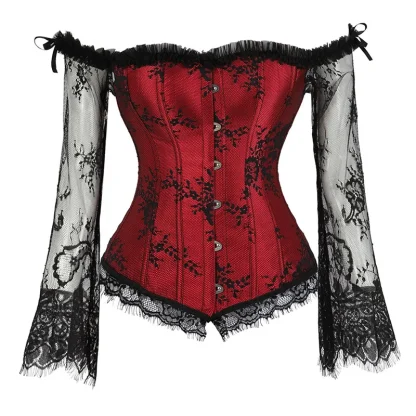 Off-shoulder Lace Corset Tops - Image 6