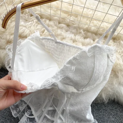 Aesthetic Ruffle Lace Corset Top - Image 5