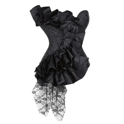 Ruffled Strapless Corset Top - Image 2
