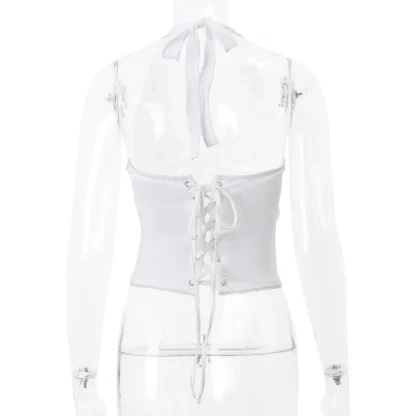Tie-up Halter Corset Top - Image 5