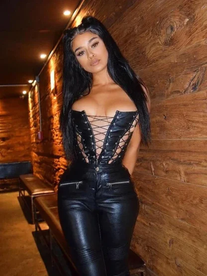Sexy Lace-up Corset Top - Image 2