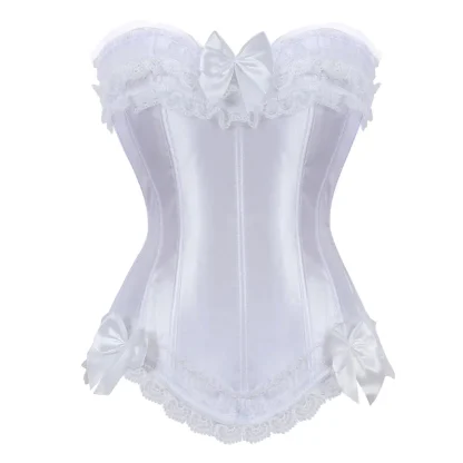 Lace Trim Strapless Bustier Tops - Image 4