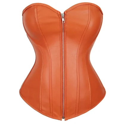 Front Zippered Bustier Tops - Image 3