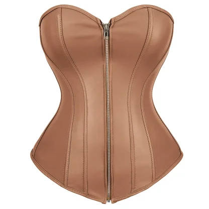 Front Zippered Bustier Tops - Image 5