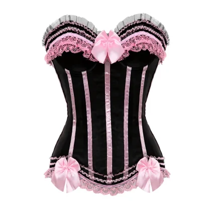 Lace Trim Strapless Bustier Tops - Image 2