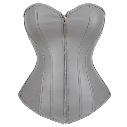Front Zippered Bustier Tops - Image 4