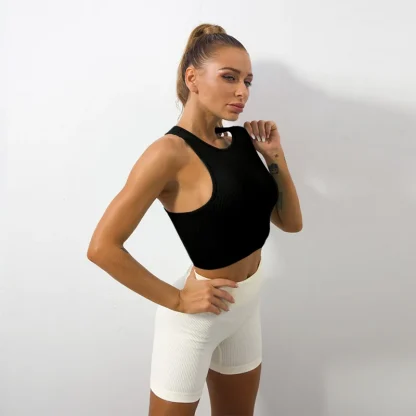 Knitted Halter Corset Tops - Image 2