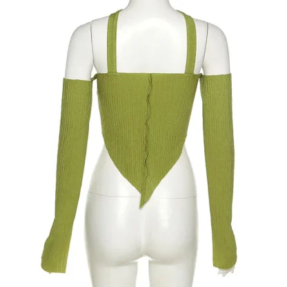 Sexy Long Sleeve Corset Top - Image 4