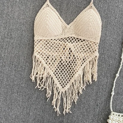 See-through Tassel Bustier Top - Image 2