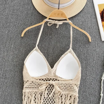 See-through Tassel Bustier Top - Image 3