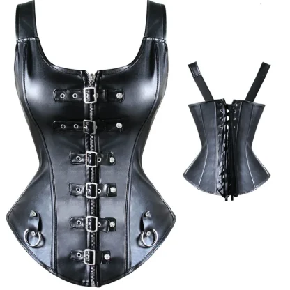 Belted Closure Corset Top - Image 3