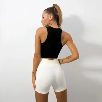 Knitted Halter Corset Tops - Image 3